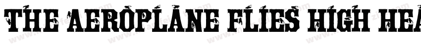 The Aeroplane Flies High Heavy字体转换